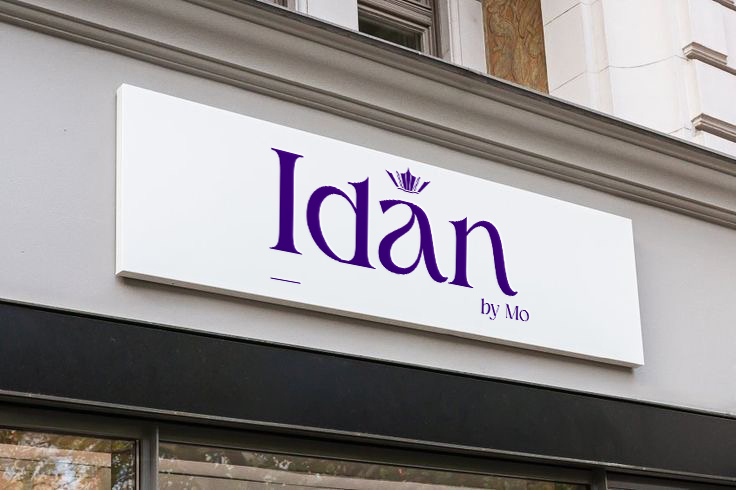 Idan — Storefront Signage Mockup